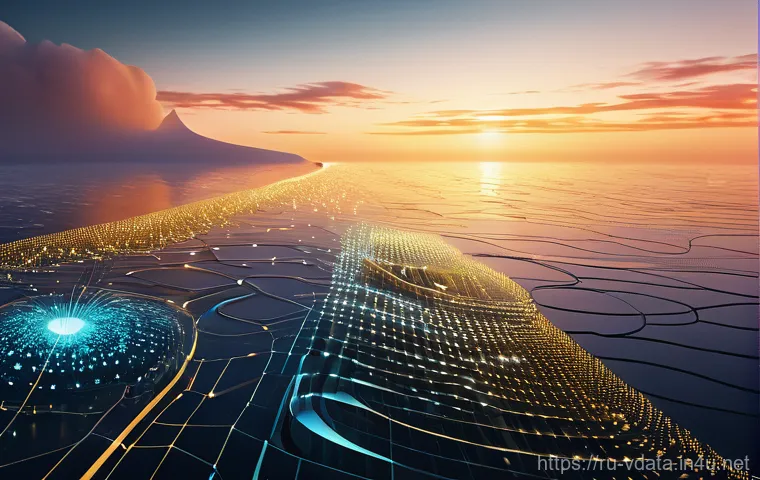 빅데이터 분석 실무에서의 데이터 처리 프로세스 - **Prompt 1: The Infinite Ocean of Data**
    "A majestic, sprawling 'data ocean' under a glowing, et...